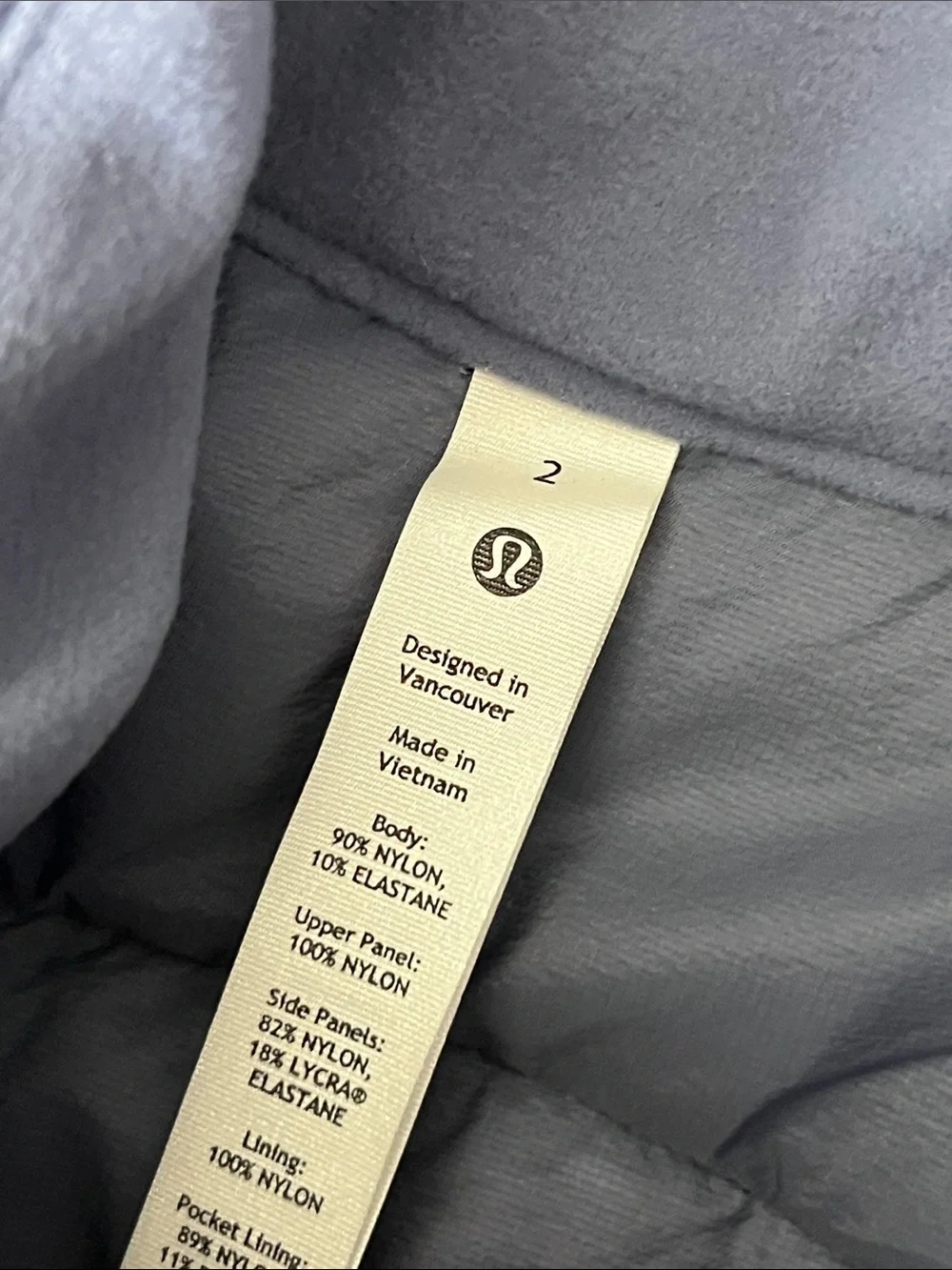 Lululemon Down For It All Down Quilted Running Vest Peri Purple PrimoLodt